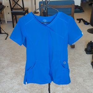 Cherokee infinity scrub top royal blue size s